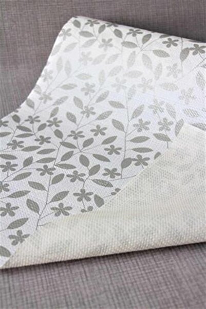 DedeEvTekstil Multi-Purpose Non-Slip Cabinet Drawer Shelf Showcase Cover Metallic Flower