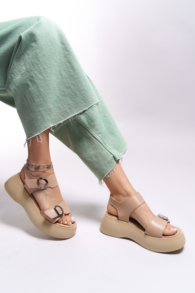 Riccon Neelhone dámské sandály0012806 Nude Skin