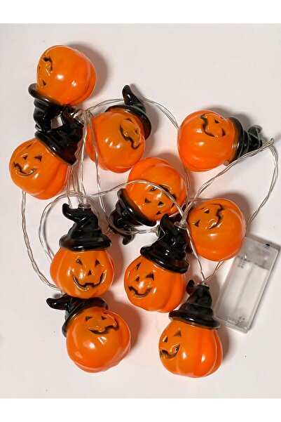 OKYANUSAYD PİLLİ 2 METRE GÜNIŞIĞI IŞIK HALLOWEN CADILAR BAYRAMI KABAK ADAM  D...