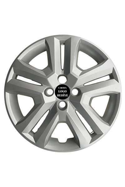Cartex YENİ DACİA 16 İNÇ JANT KAPAĞI GRİ 4'LÜ SET ARMA HEDİYELİ