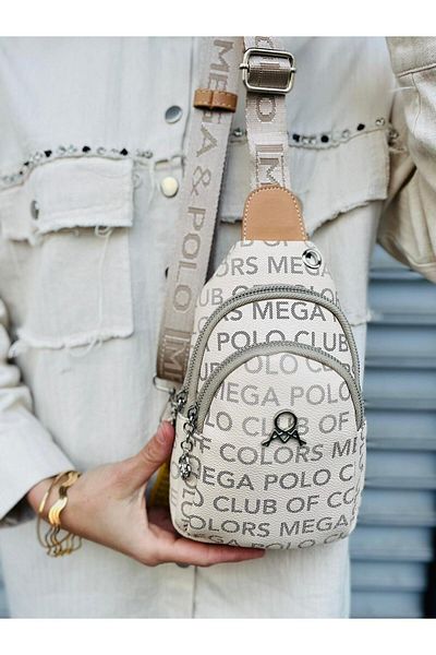 Çanta Trend Geantă de corp pentru femei Mega Polo Of Colors cu 3 ochi Monogram