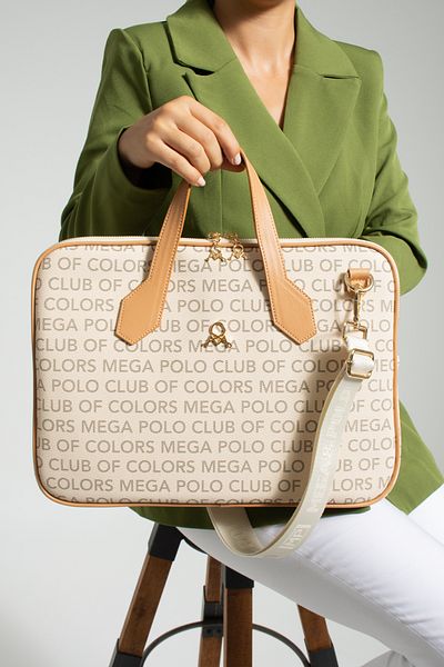 Çanta Trend حقيبة كمبيوتر محمول بحزام طويل قابل للتعديل من Mega Polo Club Of Colors