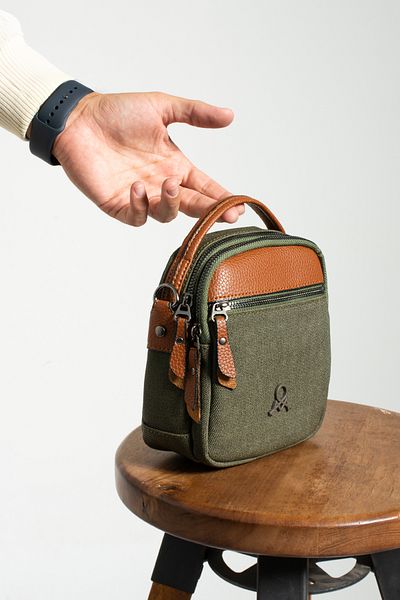 Çanta Trend MEGA POLO MEN'S CANVAS HAND HOLDED CROSSBODY BAG