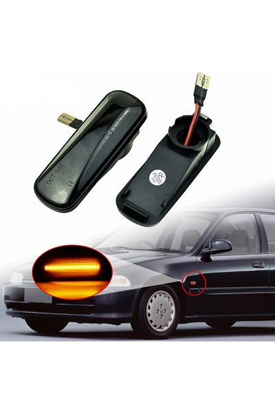 Honda متوافق مع CIVIC 1997 - 2000 إشارة الطين LED المنزلقة