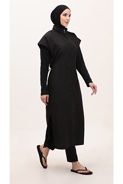 Zey&Ka Butik KROPLU UZUN NANOTEX TESETTÜR MAYO