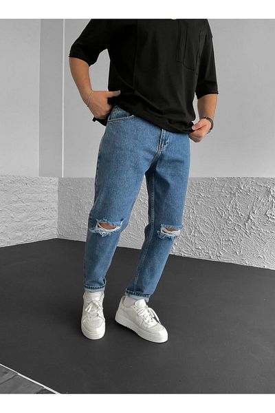 XPUPPET Men's Orj Jeans Color Series Ripped Boyfriend Jeans