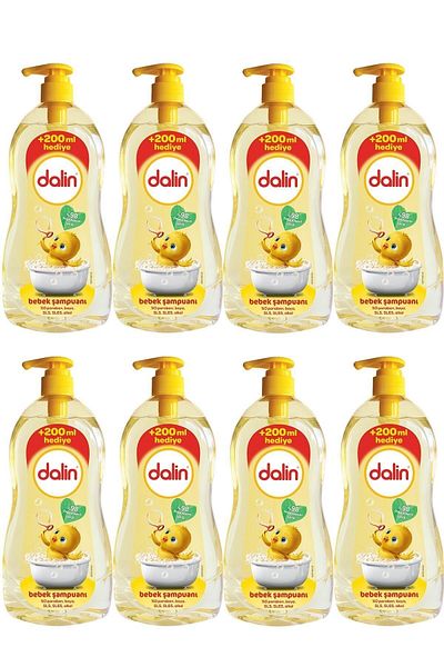 Dalin Baby Shampoo 900 ml X 8 Pieces (700+200 ml)