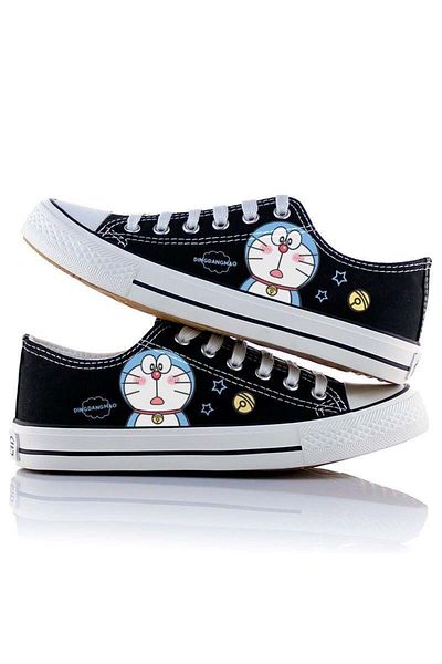 Touz Moda Unisex Doraemon Printed Canvas Shoes