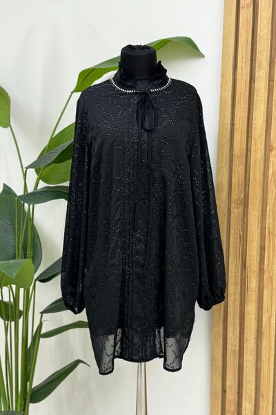 FUAT GÜRSEN Fuat Gürşen 1312 Guler brodat cu piatră neagră - Costum exterior