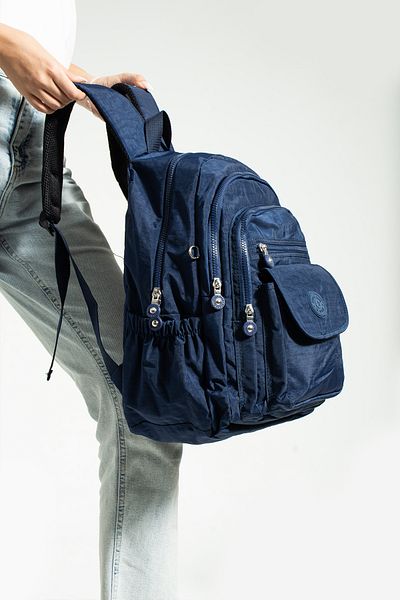 RKY SERENITY Large Internal Volume Mega Bag - 9 Compartments, Laptop Compartment, Clinker Fabric, for Daily School and Travel