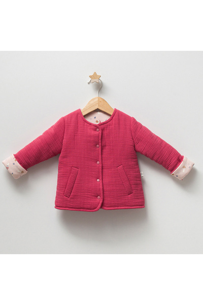 niku kids سترة صوفية موسمية من الموسلين للفتيات الصغيرات