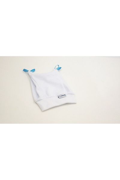 Sema Baby White Newborn Baby Hat with Ribbon