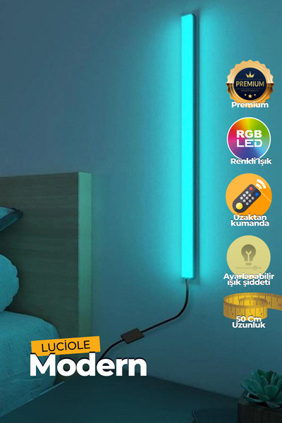 luciole Uzaktan Kumandalı Led aplik - Yatak Üstü, Tv Yanı ,oturma Odası - Rgb...