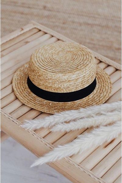 BALIENTE Beige Round Straw Women's Hat