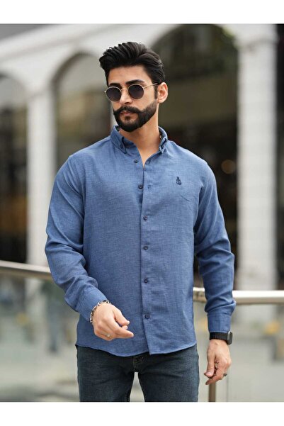 YNGMENCLASS SOFIA IMPORTED LINEN TEXTURED DUMPED SHIRT