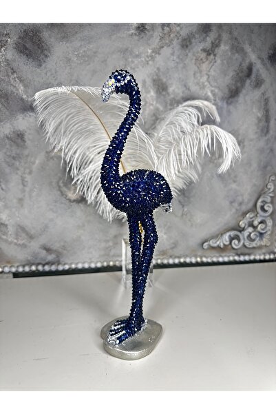 Rengin Art Kristal Taşlı Dekoratif Flamingo