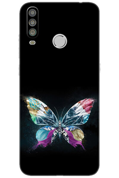 CASPER Via G5 Uyumlu Kılıf Desen Baskılı Silikon Kelebek Resim STK:548 CP-tW528nA