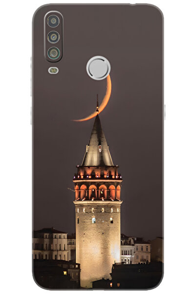 CASPER Via G5 Uyumlu Kılıf Desen Baskılı Silikon Galata Kulesi STK:673 CP-lY1...