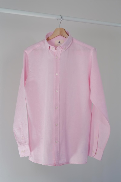 ADAM BOXES Slim Fit Gömlek Neo-epherest - Toz Pembe