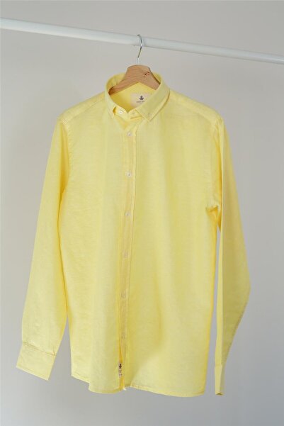 ADAM BOXES قميص مريح نيو إيفيست - أصفر فاتح