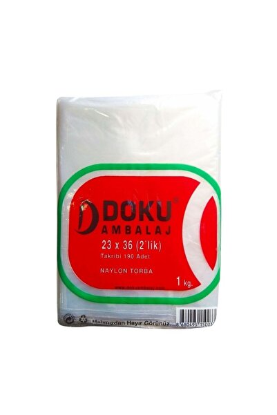Naylon Şeffaf Torba 1 Kg 23x36 (2'LİK)