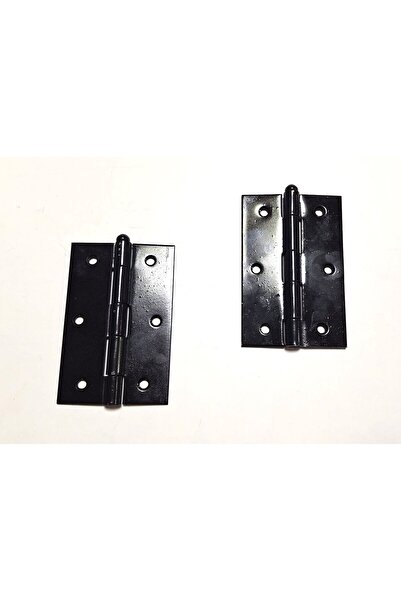 Işıklar Siyah Sac Yaprak Menteşe (2Adet) 5,8x8,8cm +Vida