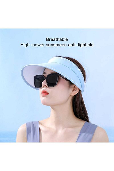 Betülce Women's Wide Brim Visor Hat UV Protective Visor