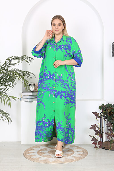 XL Modam ΓΥΝΑΙΚΕΙΟ ΦΟΡΕΜΑ ΠΡΑΣΙΝΟ ΜΠΛΕ ΠΡΑΣΙΝΟ ΜΕΓΑΛΟ ΜΕΓΕΘΟΣ