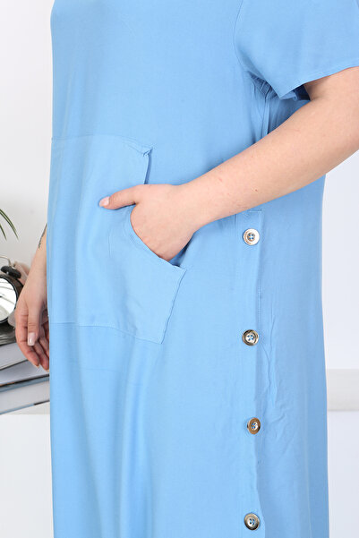 XL Modam ΓΥΝΑΙΚΕΙΟ ΜΠΛΕ ΦΟΡΕΜΑ ΜΕ ΣΚΙΣΙΜΟ ΠΛΑΪΝΟ ΜΕΓΕΘΟΣ