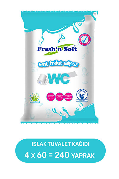 FRESHNSOFT Fresh'n Soft Wc Islak Tuvalet Kağıdı 4 Paket 240 Yaprak