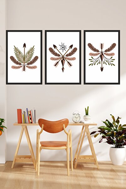 LİPYOS Ρετρό αφίσα από ξύλο 3 χιλιοστών με θέμα Boho Bohemian