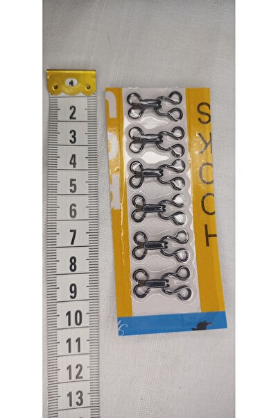 Tuhafiş 6 adet siyah renk agraf kopça pantolon etek hırka  için kullanılır