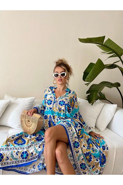 SONREİR ROCHIE MIDI ULTRA OVERSIZE, CU MOLAN, DIN VİSON DIN TESTURĂ, GULER DOMINANT