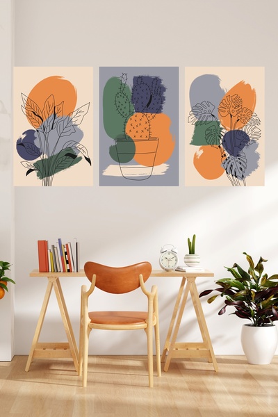 LİPYOS Ρετρό αφίσα από ξύλο 3 χιλιοστών με θέμα Boho Bohemian