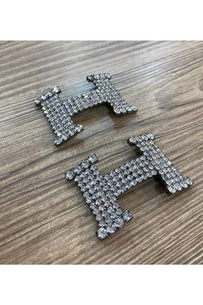 TURGAÇ H Harfi Kristal Taşlı Ayakkabı Tokası