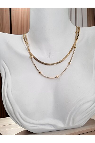 TREND DATYA STAINLESS STEEL UNTARNED STEEL NECKLACE