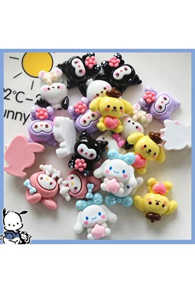 Meyra Accessories مجموعة واحدة من ملصقات هدايا لاصقة مكونة من 7 قطع من Sanrio الجديدة ذات جودة جميلة وجميلة