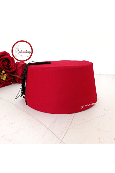 Gelincimherşey Osmanlı Erkek Püsküllü Süet Fes