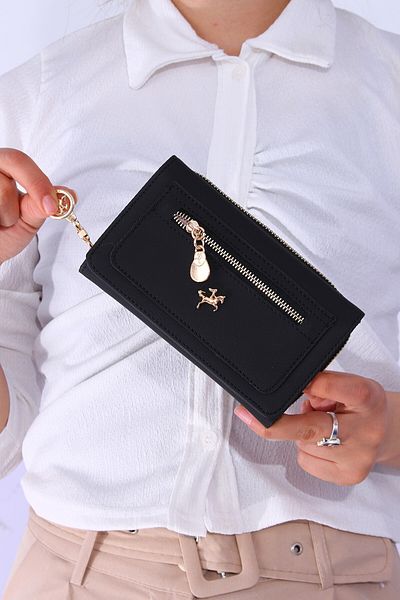 Nas Bag Nsc-025 Women's wallet Card Holder LACOS BLACK