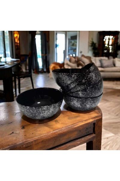 Luminarc Special Production Silver Gilt Black Luminarc Diwali 12 cm 6 pcs Bowl