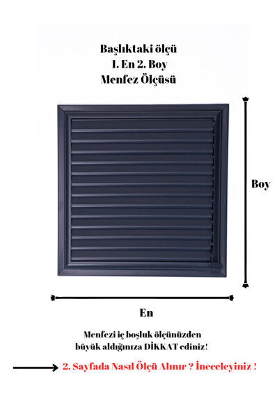 ALÜPAN Anthracite Grey 65x60 Αλουμινένιο Πλέγμα Μπάνιου WC Αερισμός Παντζούρι