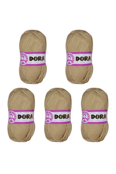 Ören Bayan Ören Favourite Knitting Yarn Beige (080) Pack of 5