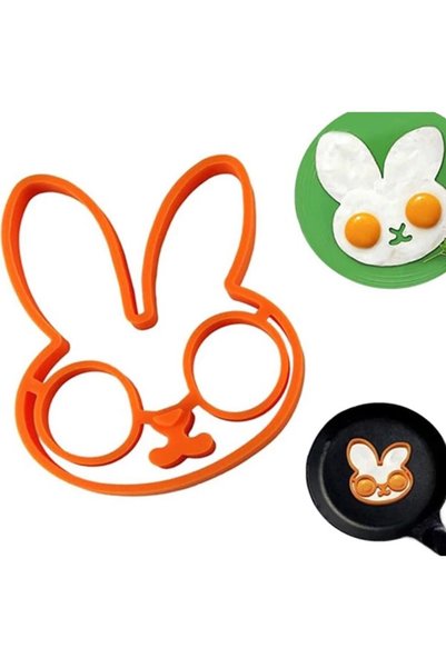 Generic Brand Cute Rabbit Egg Baking Mold and Serving Presentation Mold Assortment Egg Cup Silicone