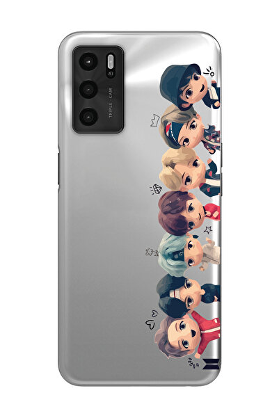 Magic Ring Oppo A16 / A55 Uyumlu Bts Tüm Karakterler Tasarımlı Şeffaf Telefon...