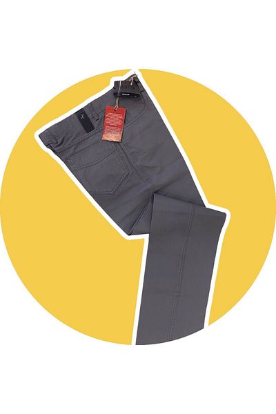 Sarar Interview Wraps 100% Cotton Classic Fit Gray Cotton Trousers 42 Model-3 2B245