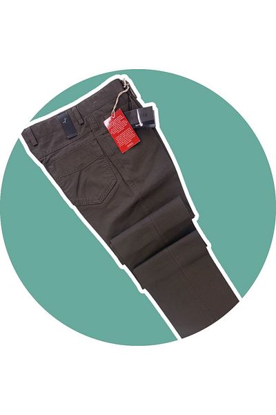 Sarar Interview Wraps 100% Cotton Classic Fit Brown Cotton Trousers 42 Model-3 2B245