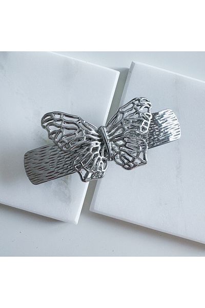 CHARMLUCKY Metal Butterfly Pattern Automatic Buckle