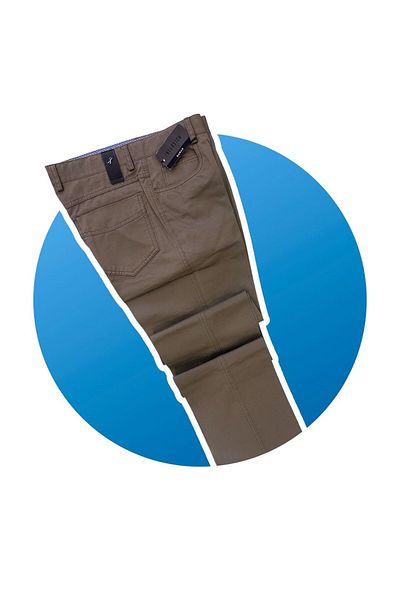 Sarar Interview Wraps 100% Cotton Classic Fit Beige Cotton Trousers 42 Model-3 2B245