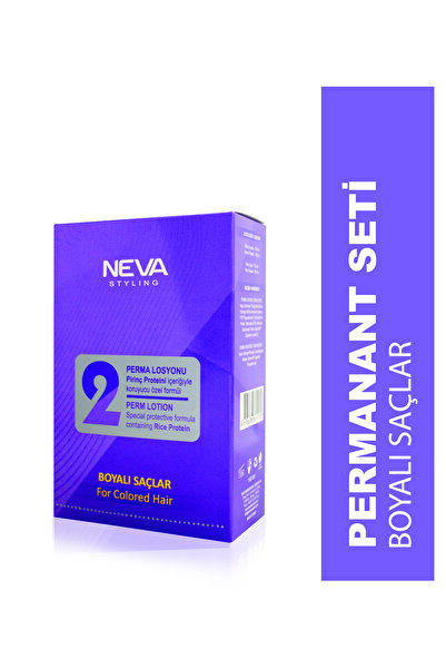 Neva Styling Perma Set (2) BOYALI SAÇLAR (perma 100ml + fiksatör 100ml)