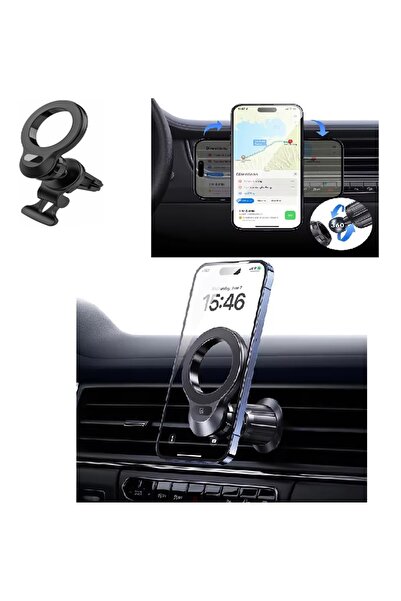 teknosepetim Araç İçi Telefon Tutucu Havalandırmaya Uygun İphone 11-12-13-14-...